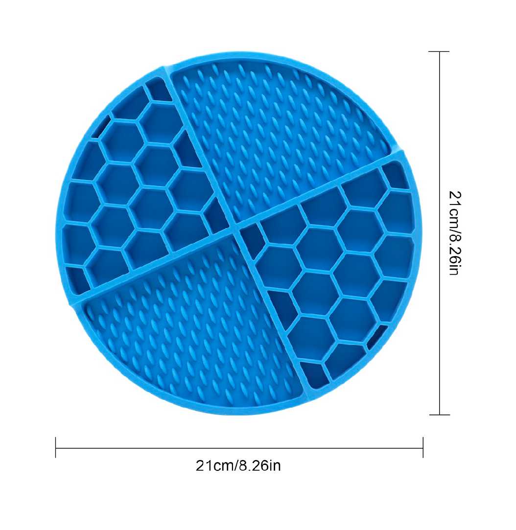 Blue 2 in 1 Slow Lick And Food Mat9