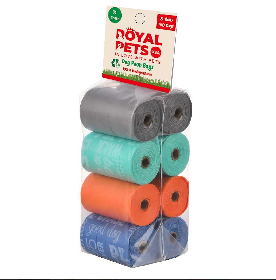 8 Rolls poop bags