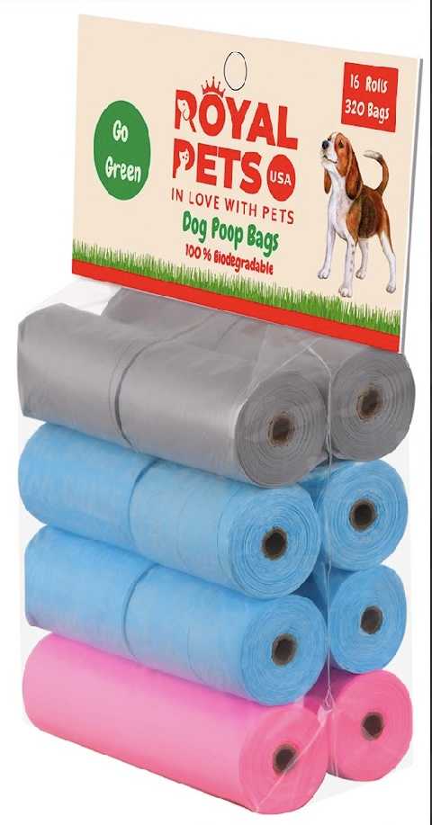 16 Rolls poop bags