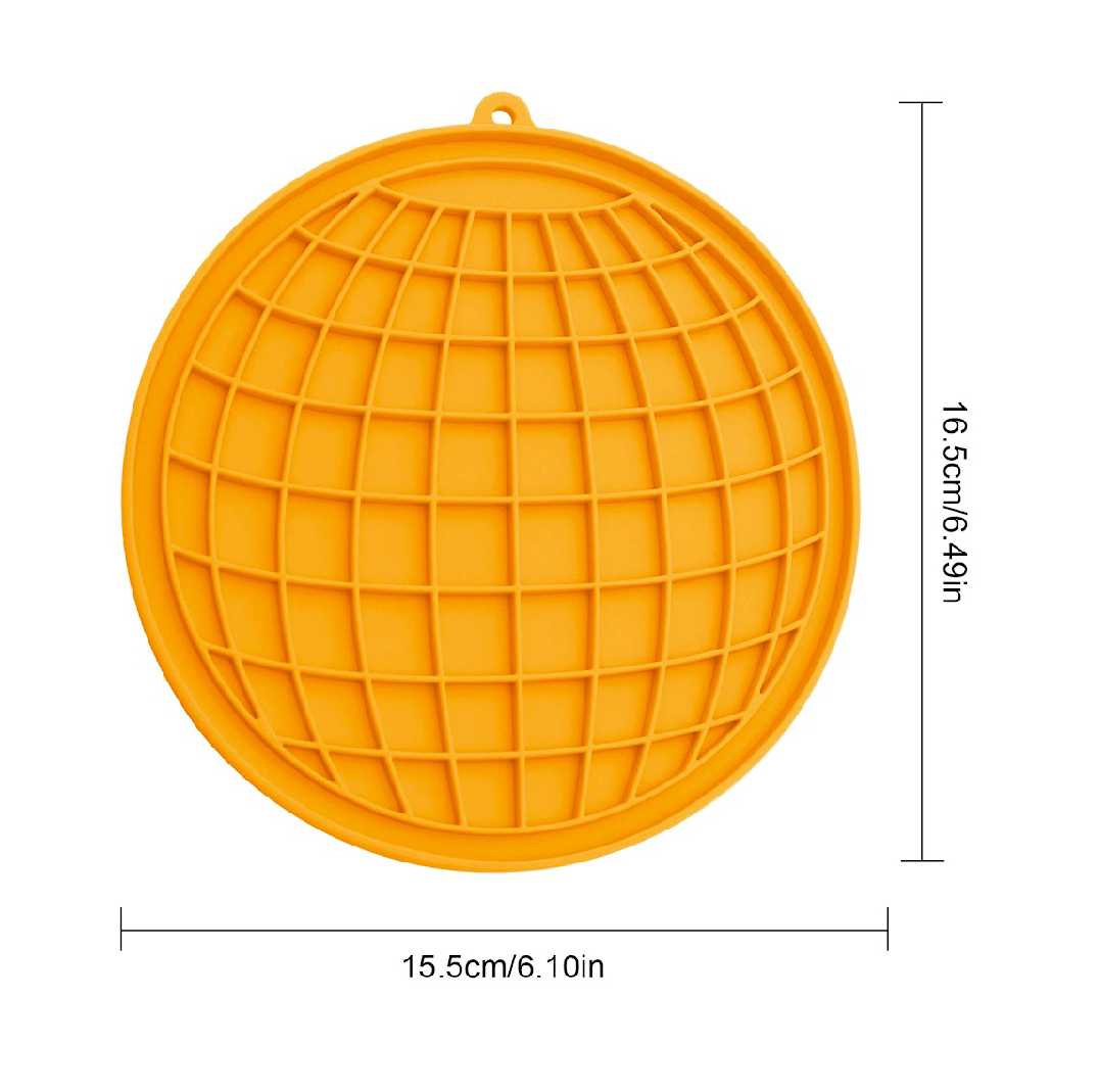 Yellow Earth Shape Silicon Lick Mat7