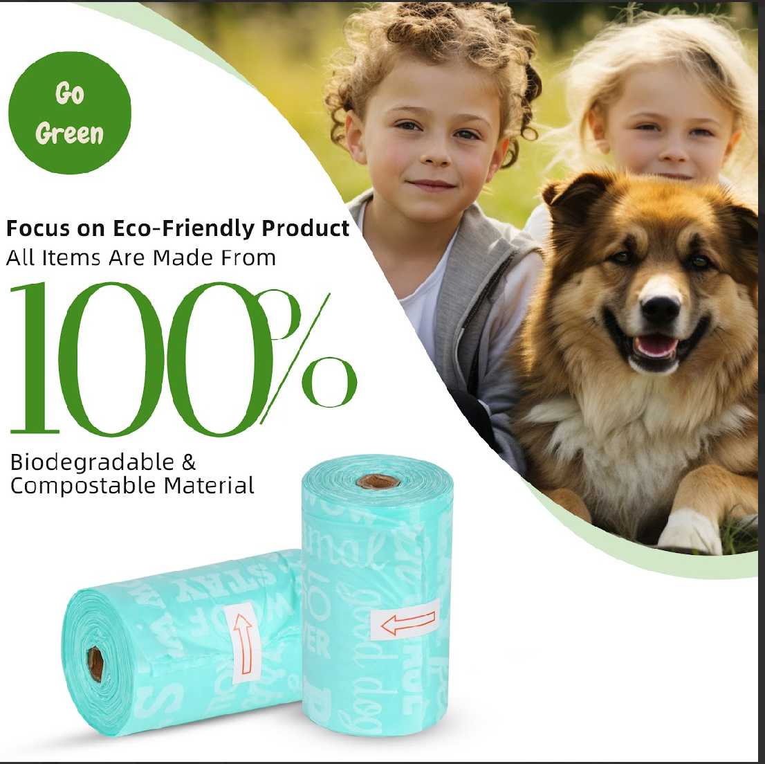 8 Rolls poop bags1