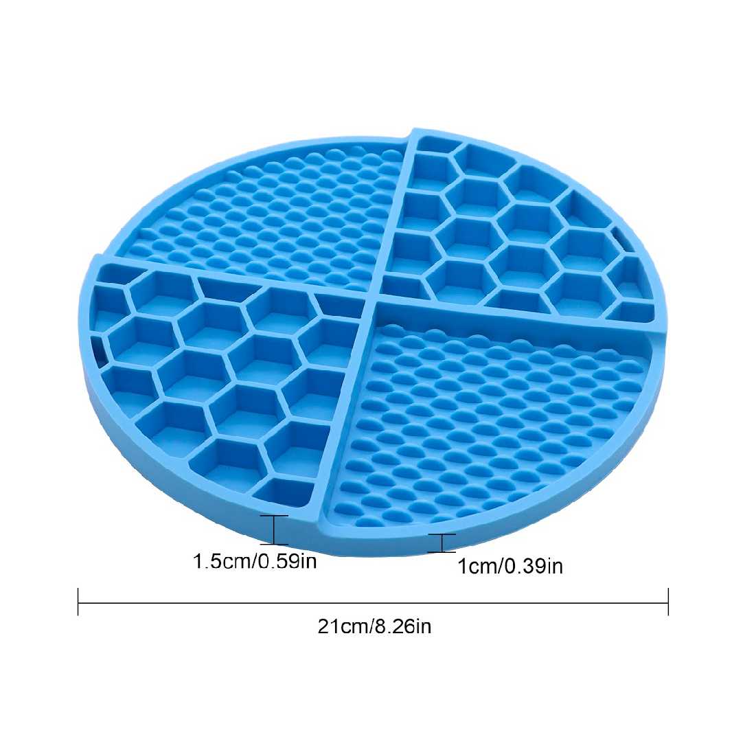 Blue 2 in 1 Slow Lick And Food Mat8